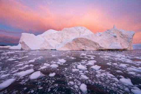 Dramatische zonsondergang - Ilulissat, Groenland