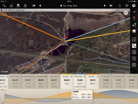 The Photographer’s Ephemeris app