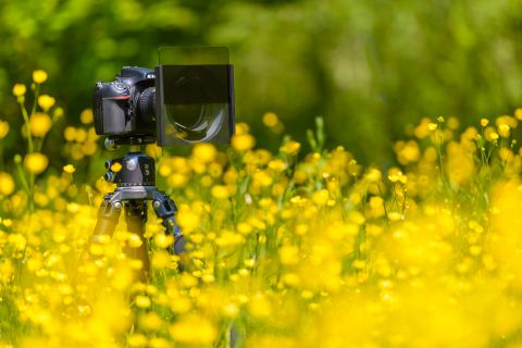Nikon camera en grijsverloopfilters