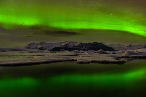 Aurora Borealis Jokulsarlon, IJsland