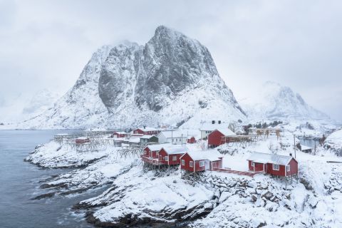 Hamnoy after snowstorm